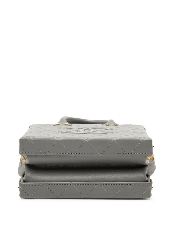 CHANEL Pre-Owned 2021-2025 スモール ココマーク マトラッセ カーフ