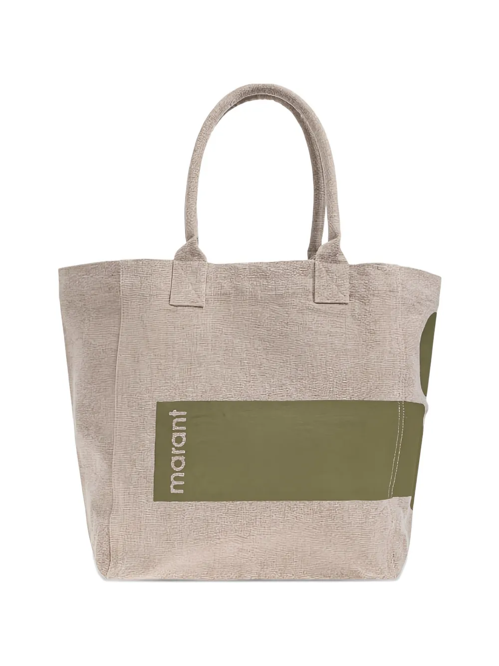 ISABEL MARANT logo-print shoulder bag - Toni neutri