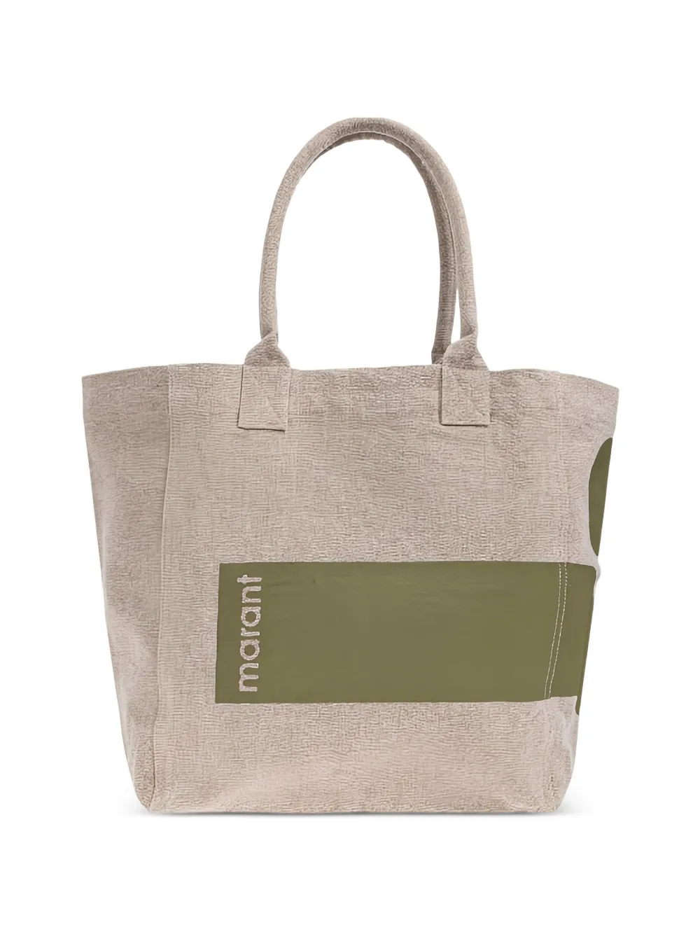 ISABEL MARANT logo-print shoulder bag - Toni neutri