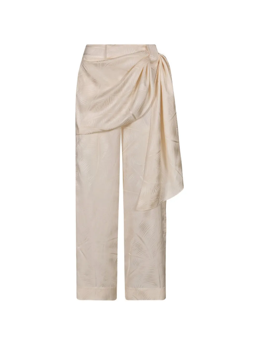 Johanna Ortiz Calma jacquard straight trousers - Toni neutri