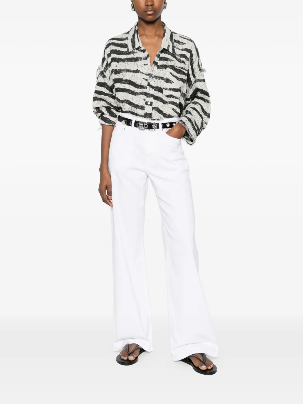  Ag Jeans Vaqueros Con Cinco Bolsillos - Blanco 