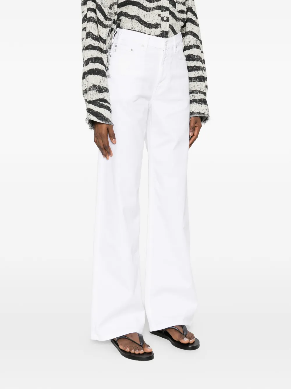  Ag Jeans Vaqueros Con Cinco Bolsillos - Blanco 