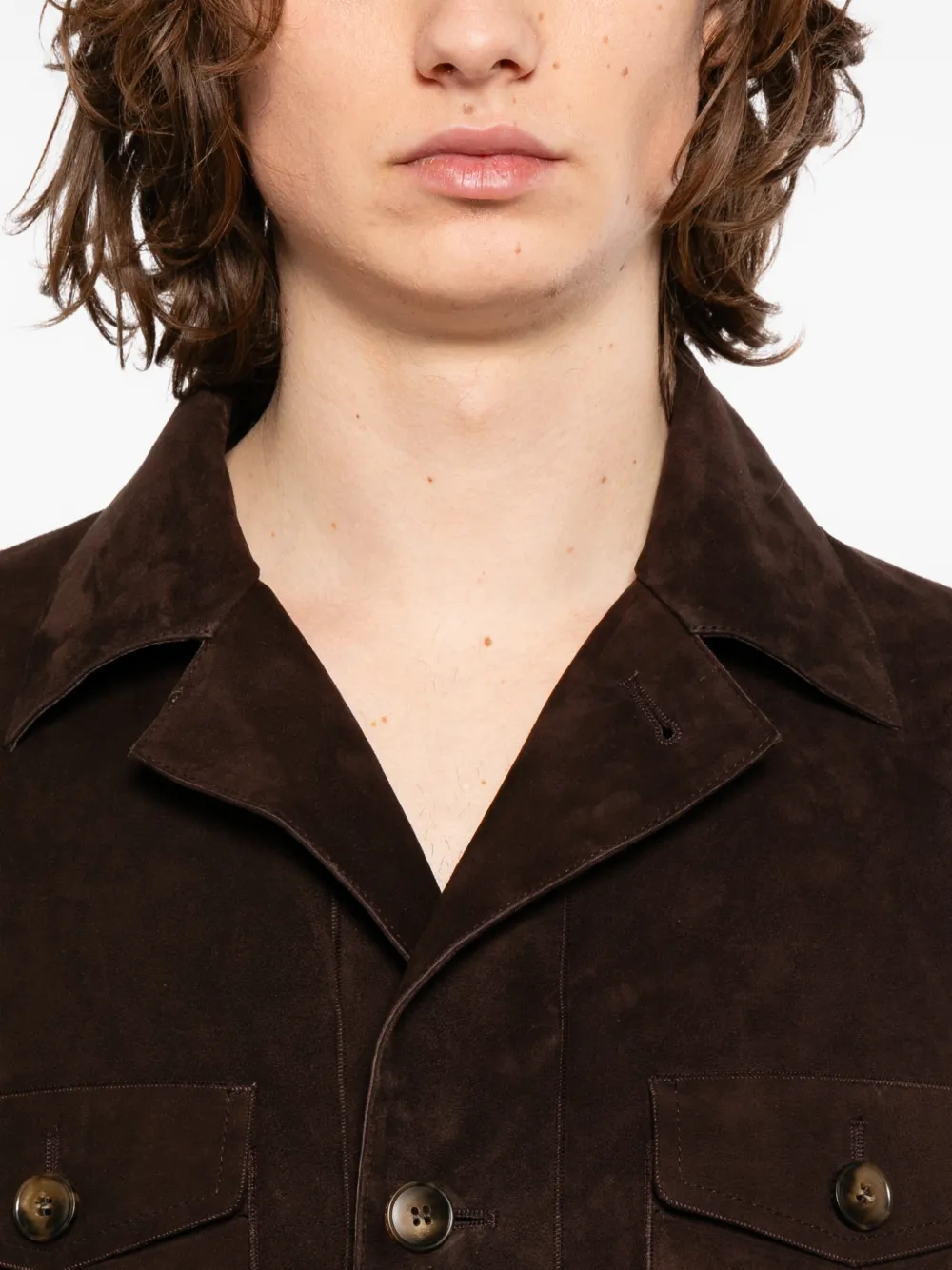 Canali Jack met klepzak Bruin