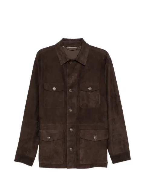 Canali flap-pocket jacket