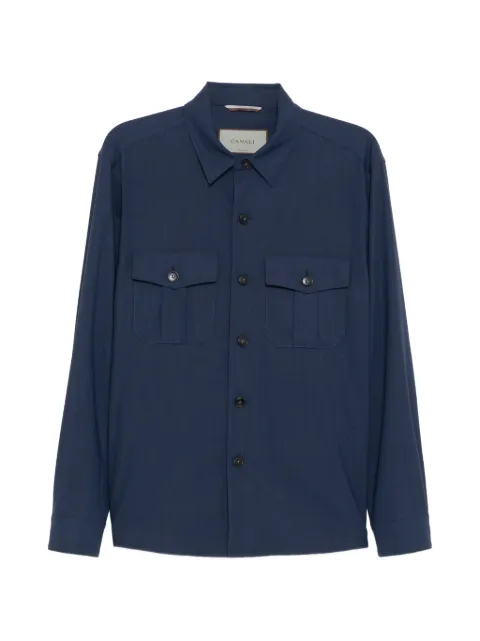 Canali front-pocket shirt jacket