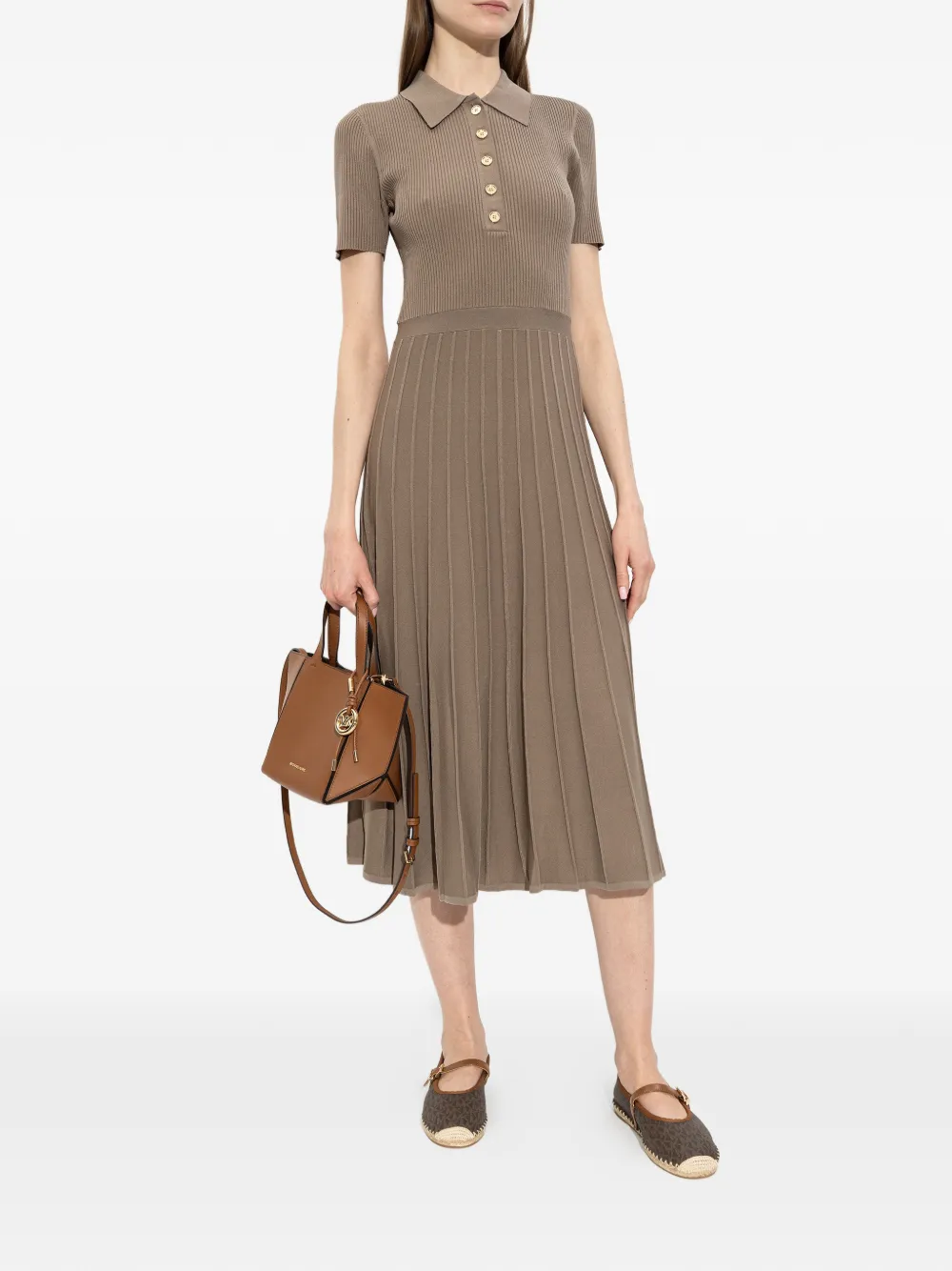 Michael Kors Lynn espadrille sneakers met bandje Bruin