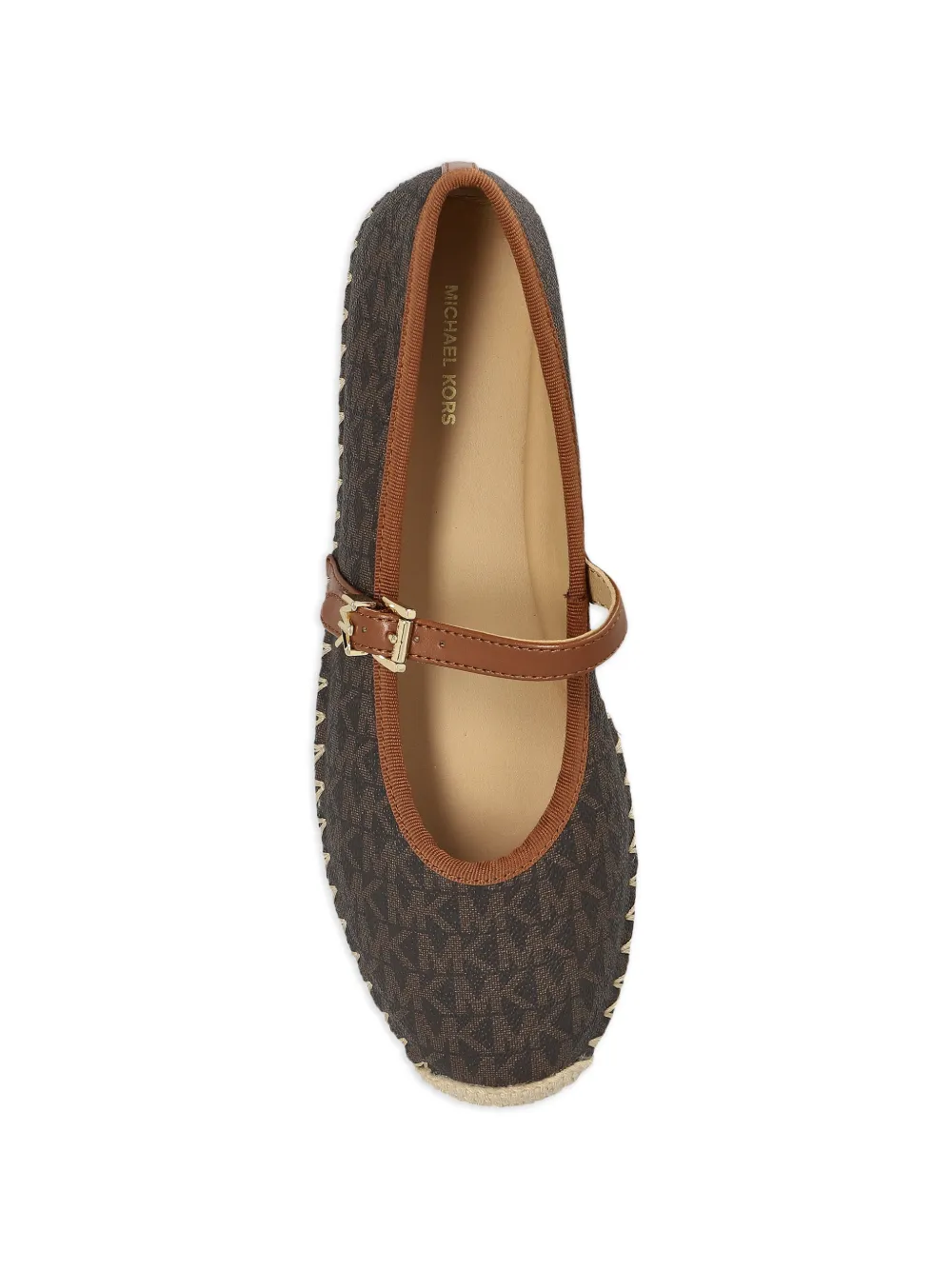 Michael Kors Lynn espadrille sneakers met bandje Bruin