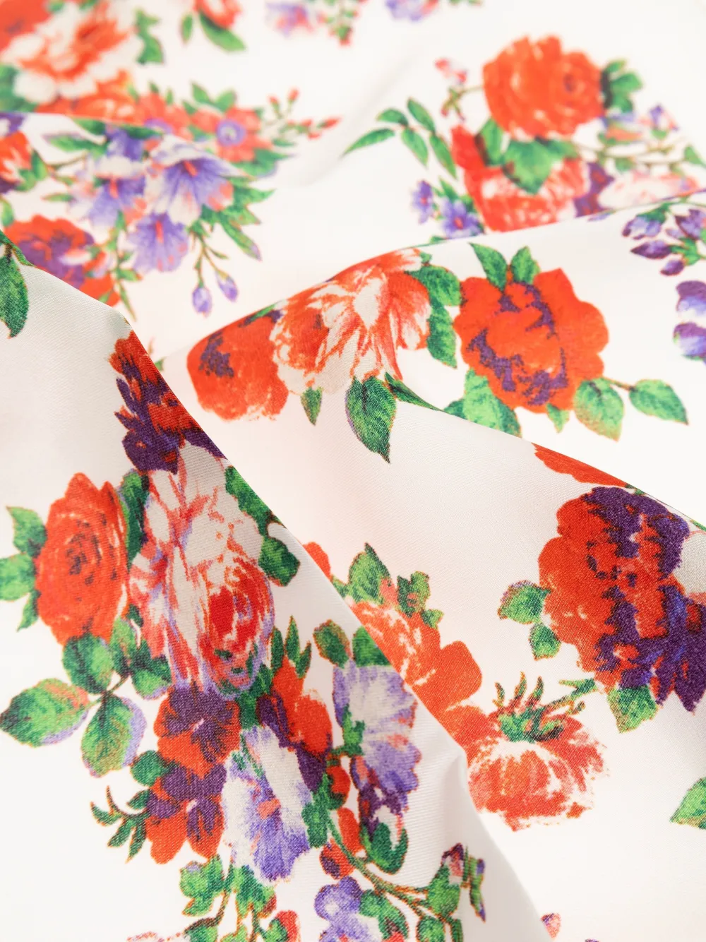 Moschino Sjaal met bloemenprint Wit