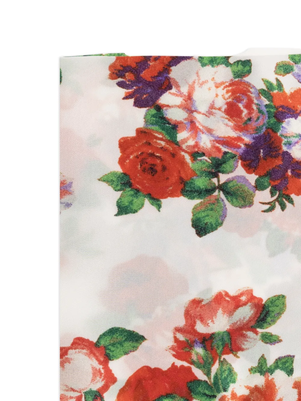 Moschino Sjaal met bloemenprint Wit