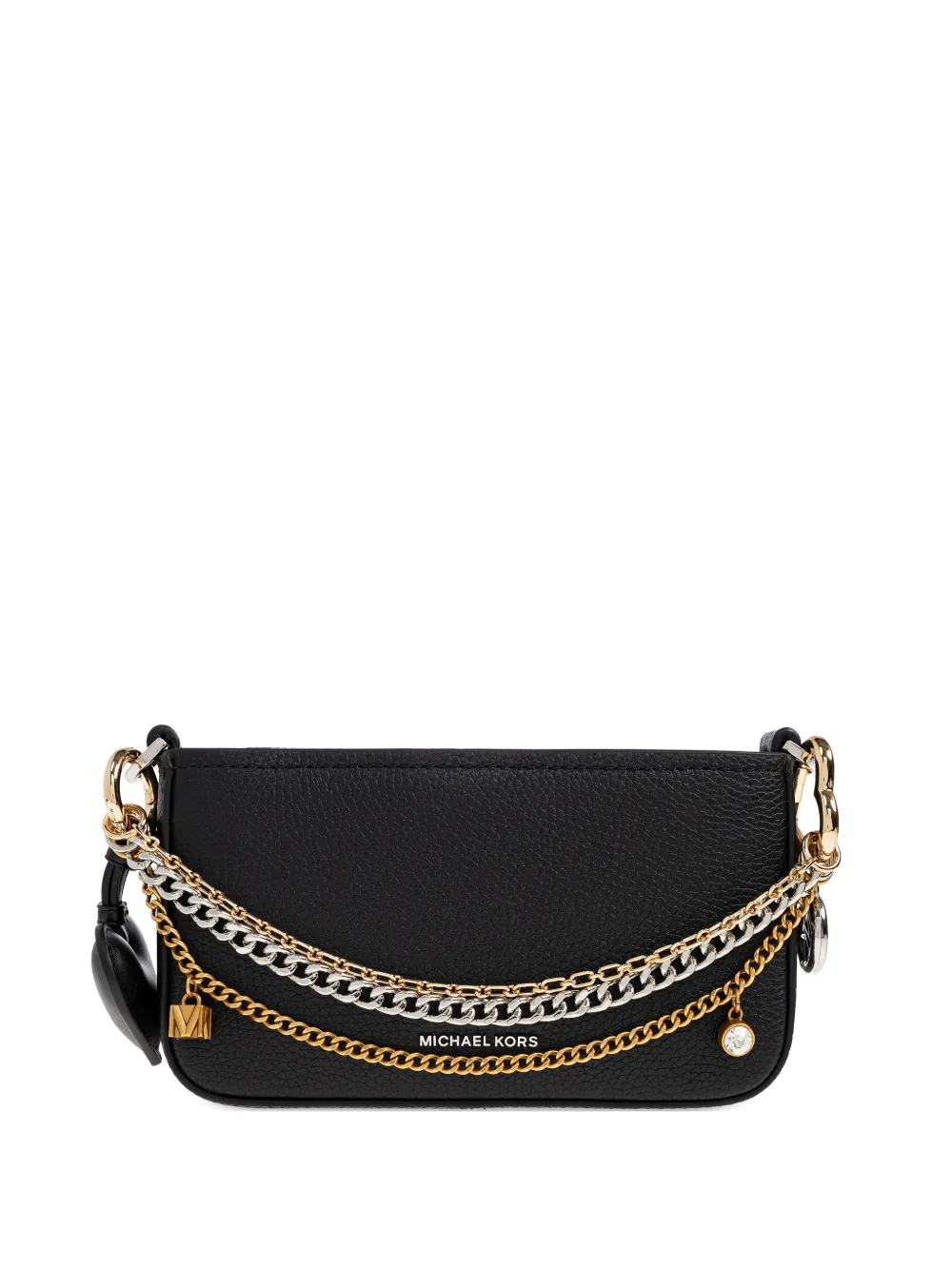 Michael Michael Kors heart-charm leather tote bag - Nero