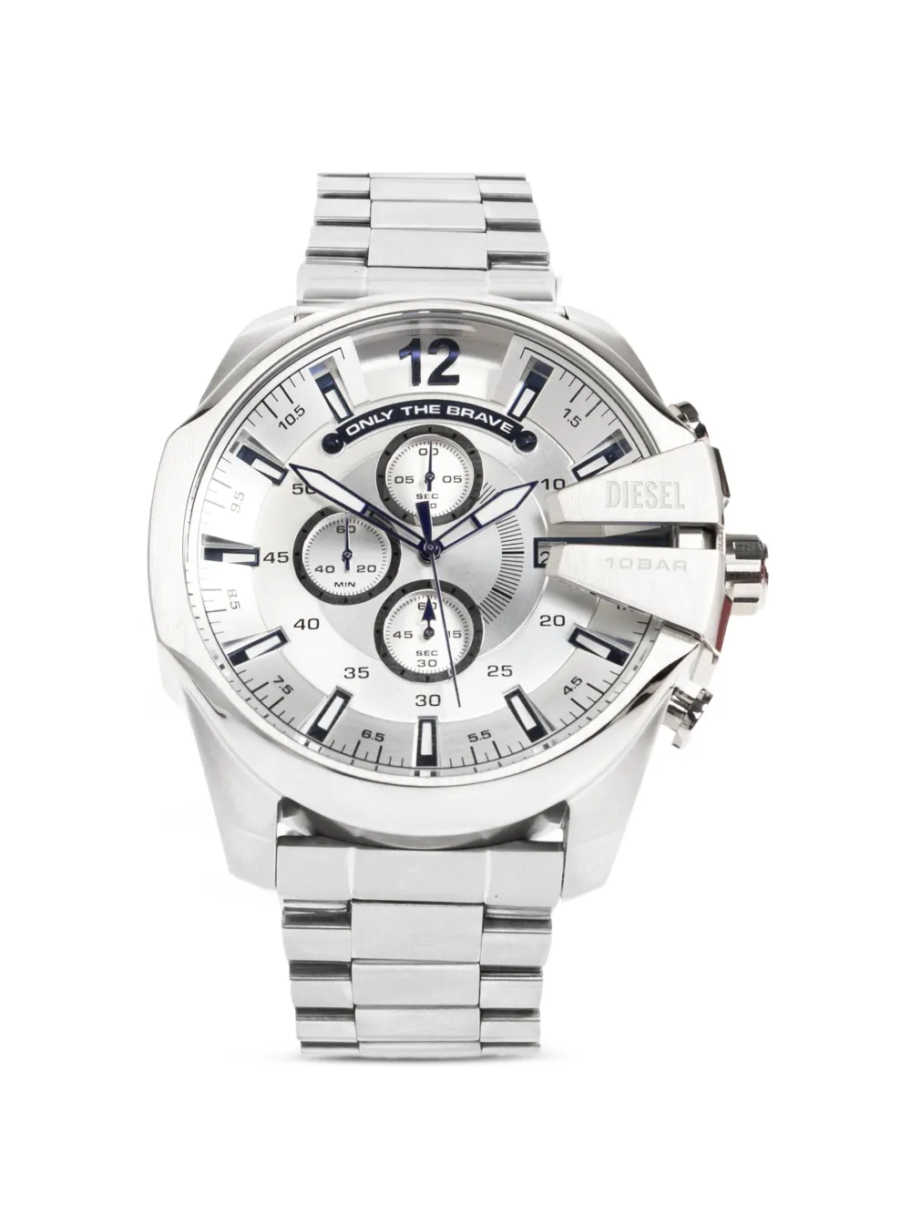 Diesel Stainless Steel Chronograph 48mm Watch - Argento