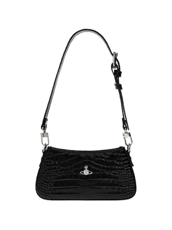 Vivienne Westwood Tasha Shoulder Phone Bag in Black