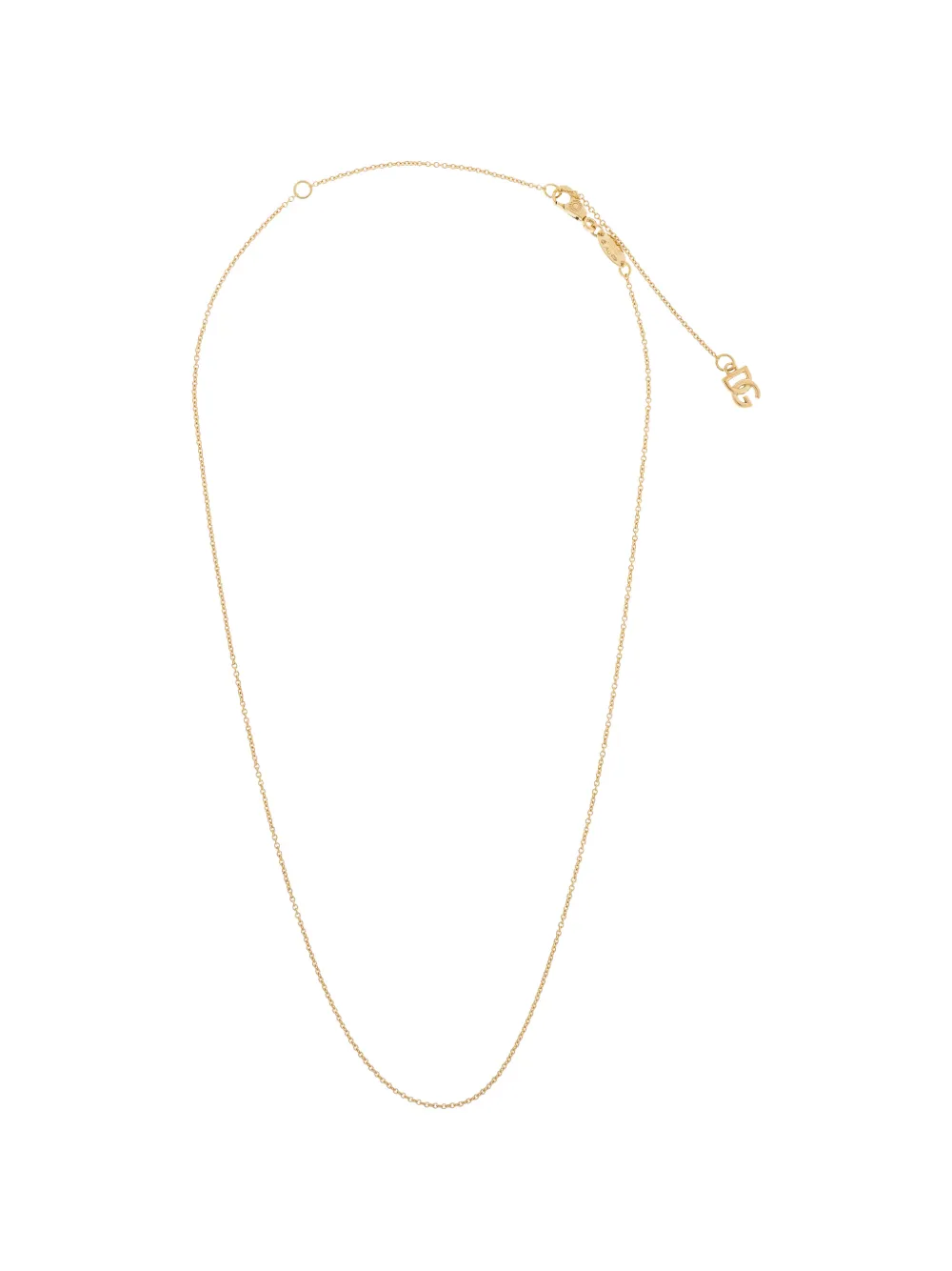 Dolce & Gabbana logo charm chain necklace - Oro