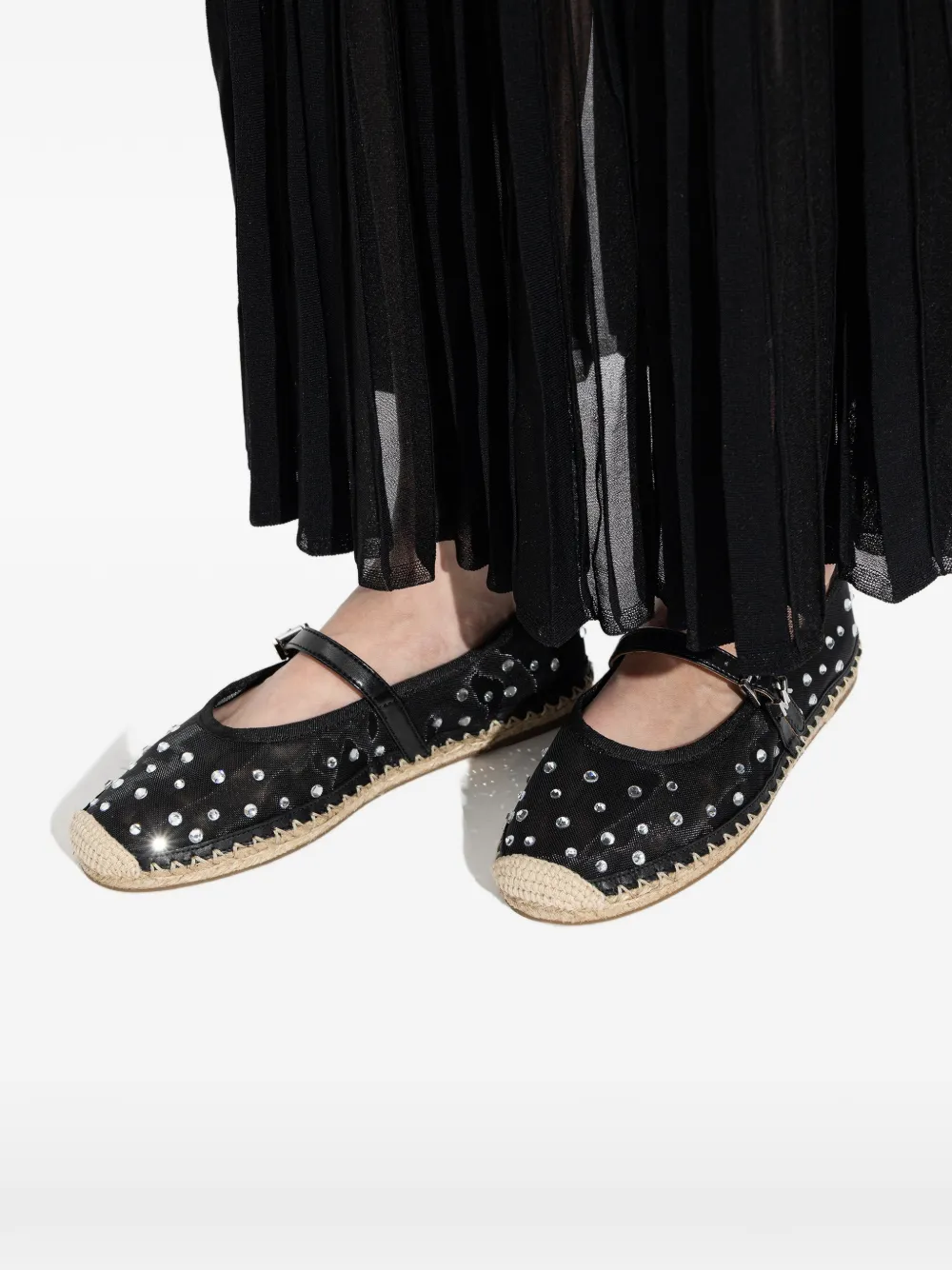 Michael Kors Lynn espadrilles met studs Zwart