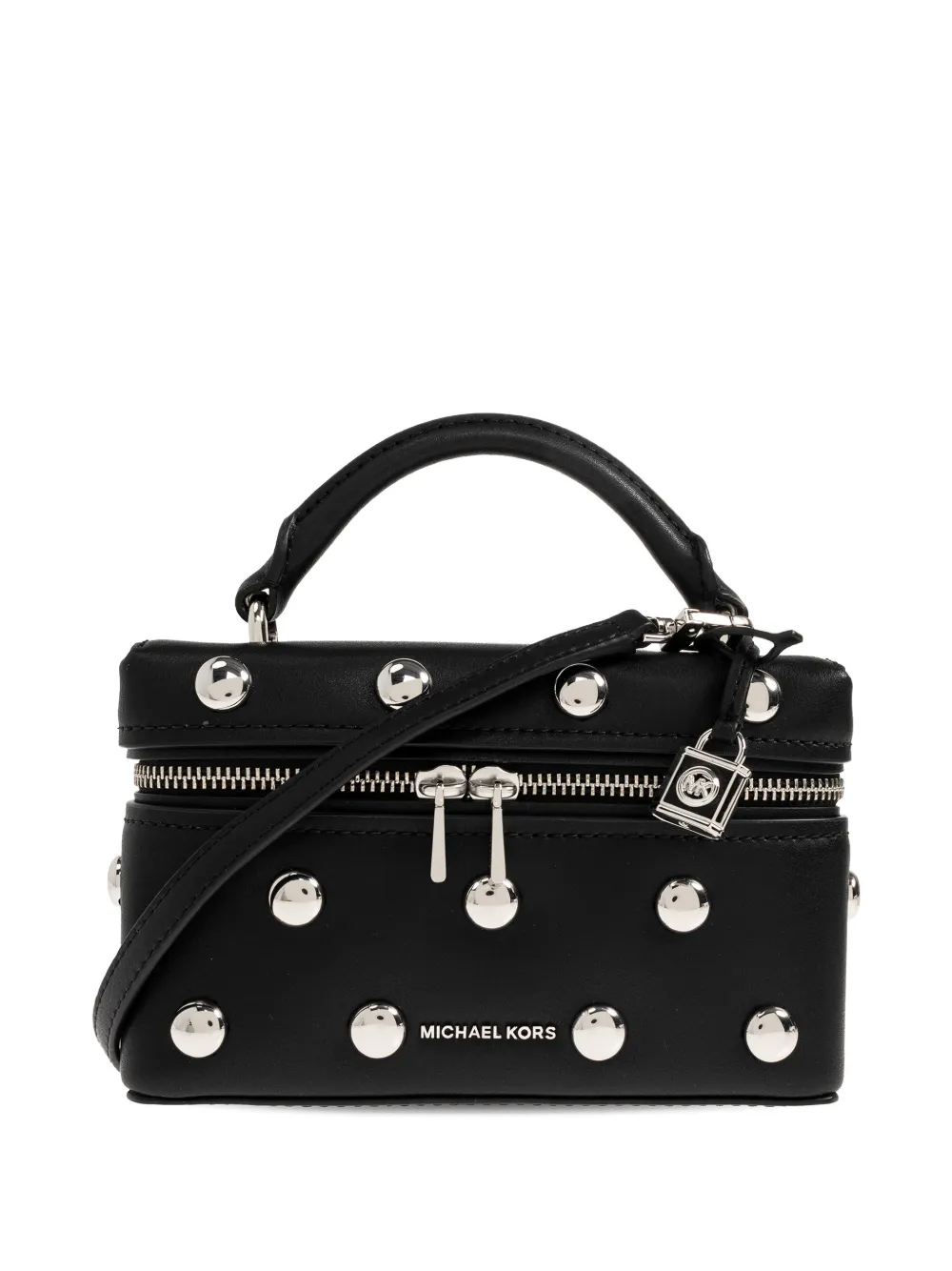 Michael Michael Kors XS JANA studded leather crossbody bag - Nero