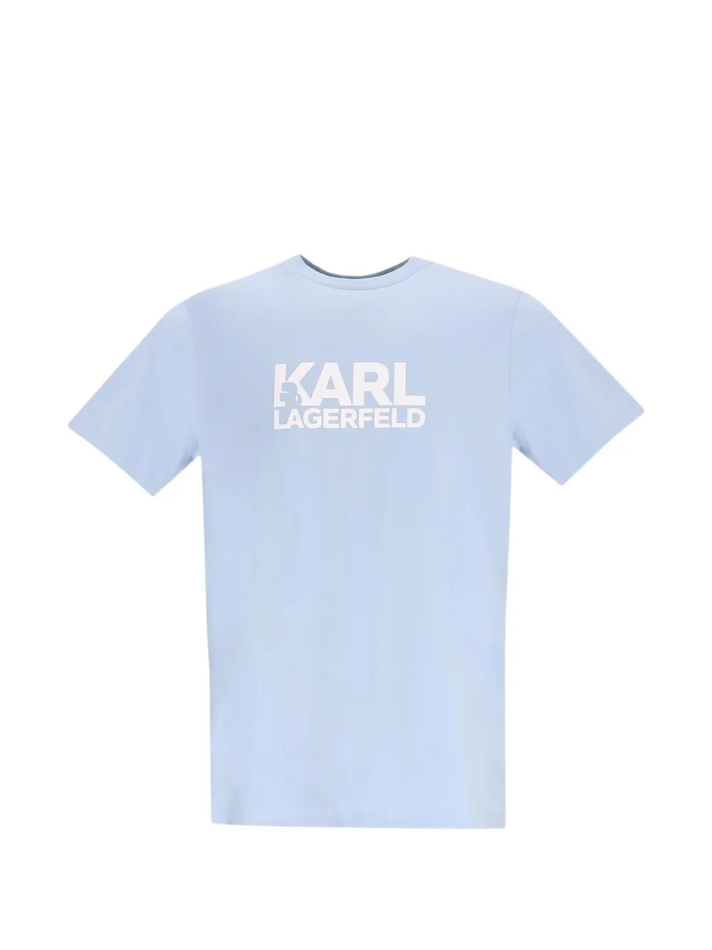 Karl Lagerfeld logo-print T-shirt - Blu
