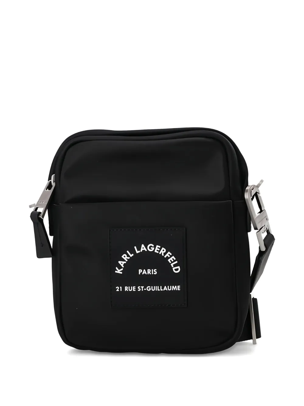 Karl Lagerfeld logo-patch messenger bag - Nero