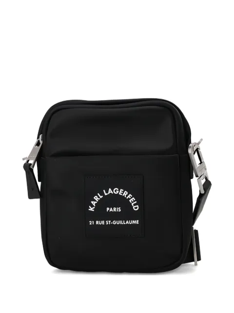 Karl Lagerfeld logo-patch messenger bag