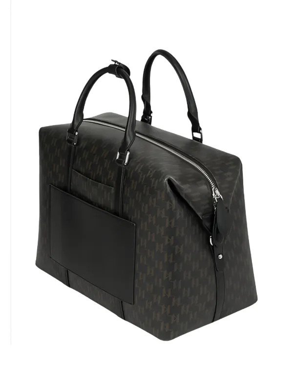 Karl Lagerfeld IKon モノグラム ボストンバッグ | ブラウン | FARFETCH JP