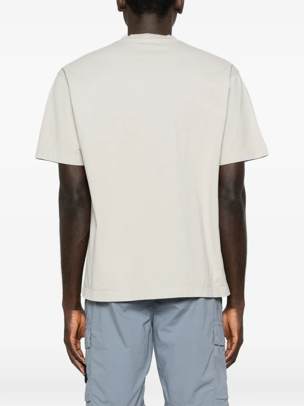 Stone Island T-shirt met Compass-logopatch Beige
