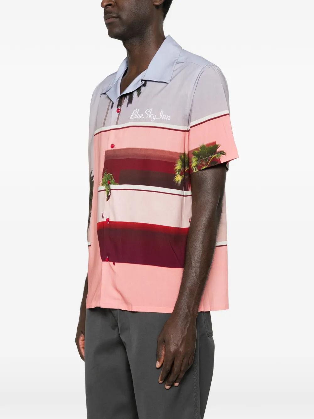  Blue Sky Inn Printed Shirt - Pink 