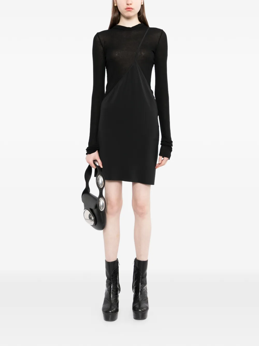 Rick Owens Bias mini-jurk Zwart