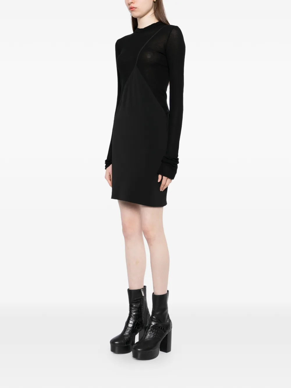 Rick Owens Bias mini-jurk Zwart