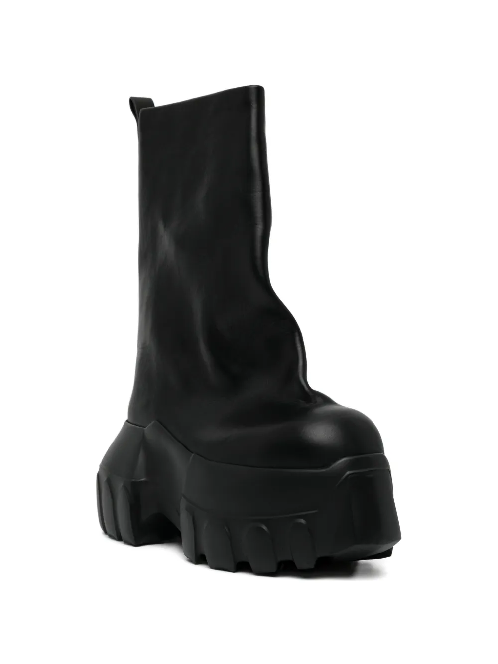 Rick Owens 90 mm Mega Tractor laarzen Zwart