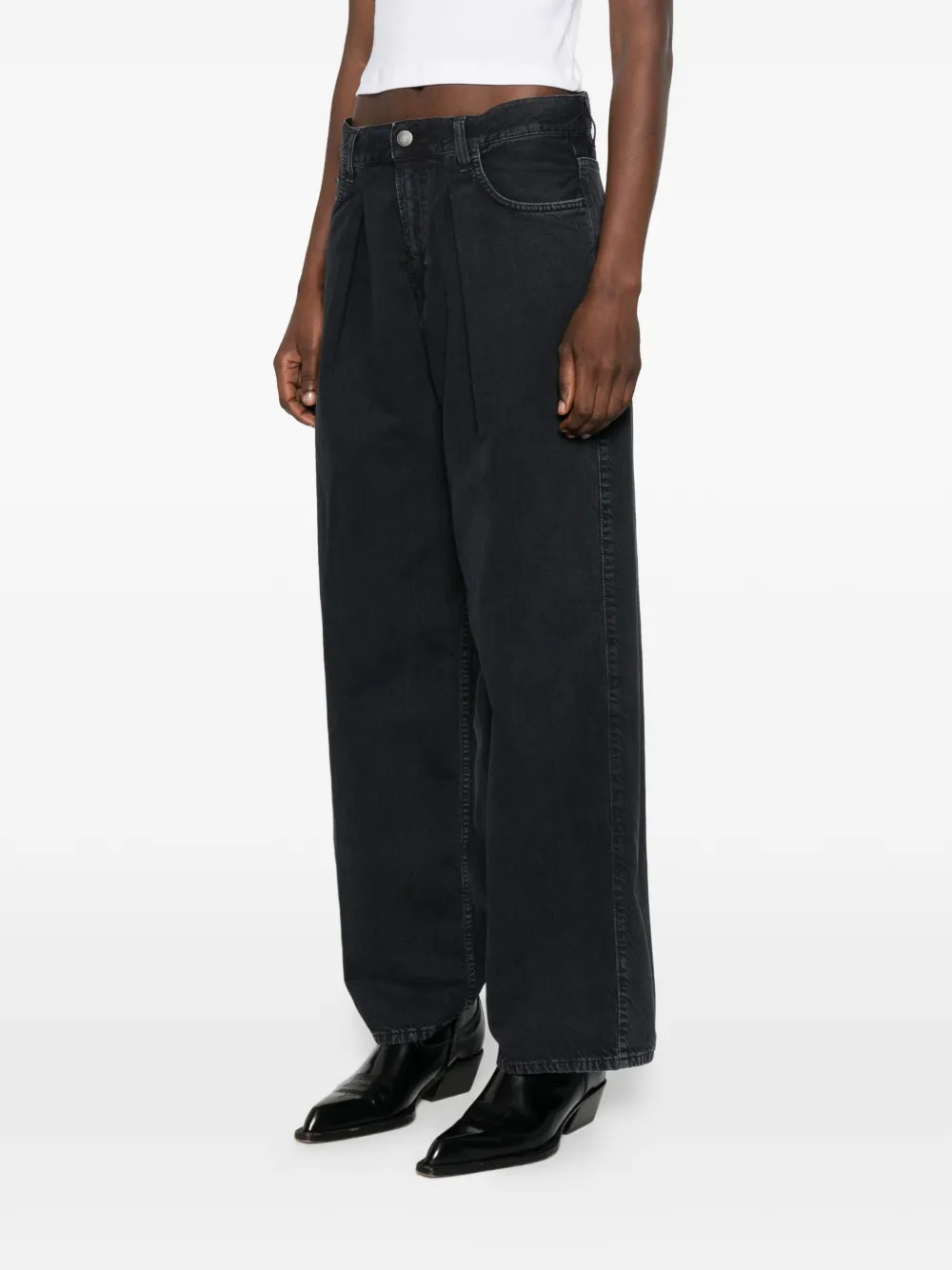 Haikure Geplooide shorts Zwart
