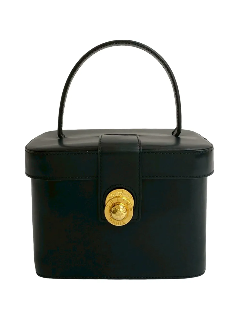 Celine Pre-Owned 2002 Calfskin Star Ball vanity bag - Nero