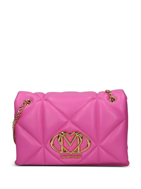 Love Moschino キルティング ショルダーバッグ | ピンク | FARFETCH JP