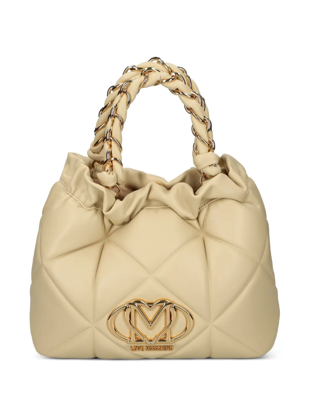 Love Moschino quilted bucket bag - Toni neutri