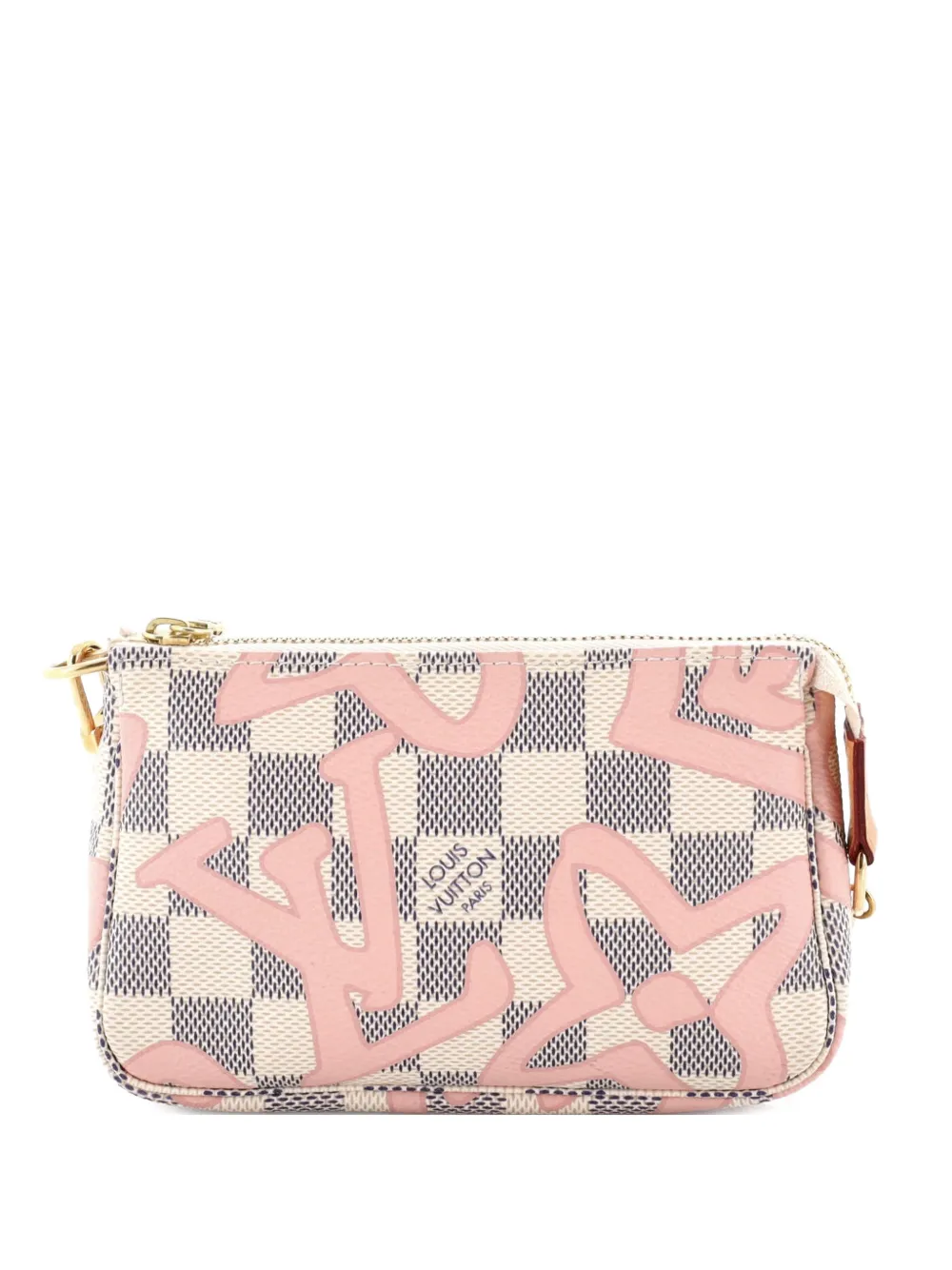 Louis Vuitton Pre-Owned Pochette Accessoires Limited Edition Damier Tahitienne Mini clutch bag - Pink