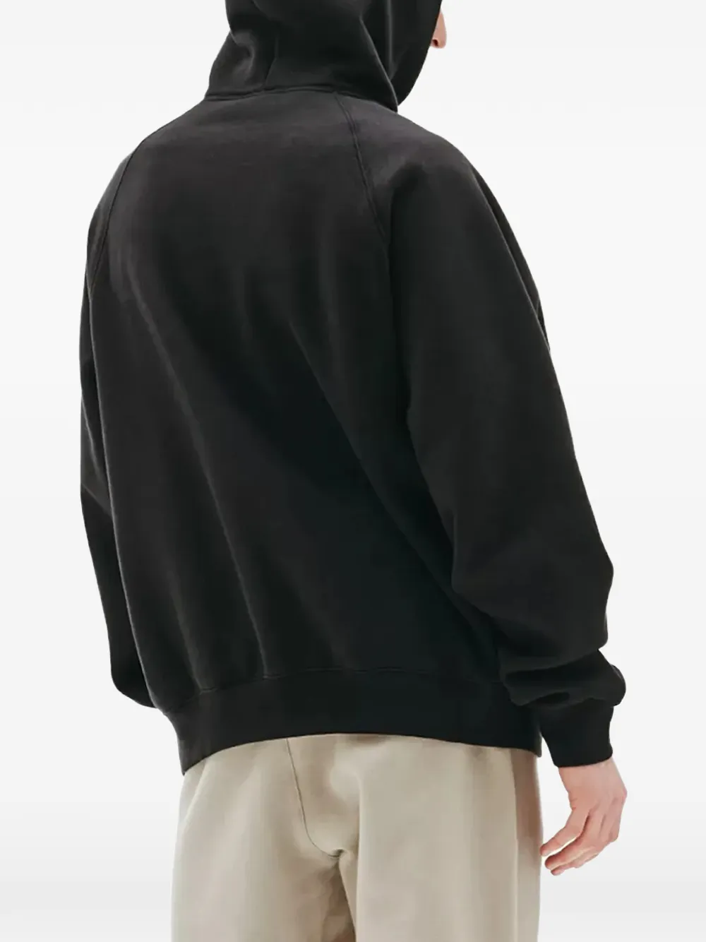FEAR OF GOD ESSENTIALS Hoodie met logodetail Zwart