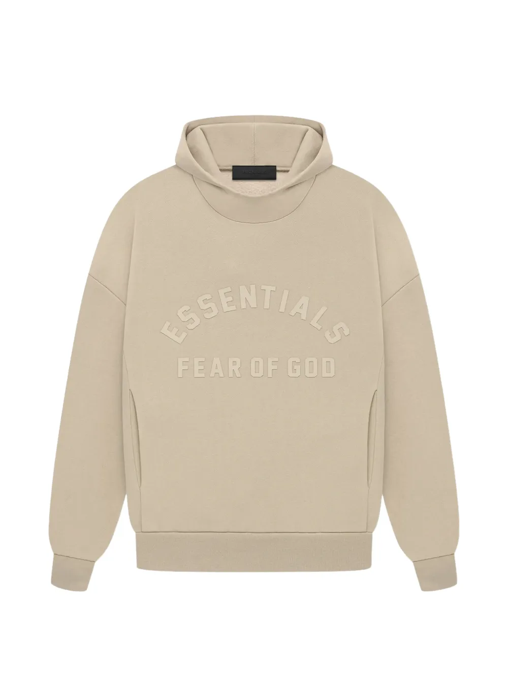 FEAR OF GOD ESSENTIALS Felpa con cappuccio e logo - Toni neutri