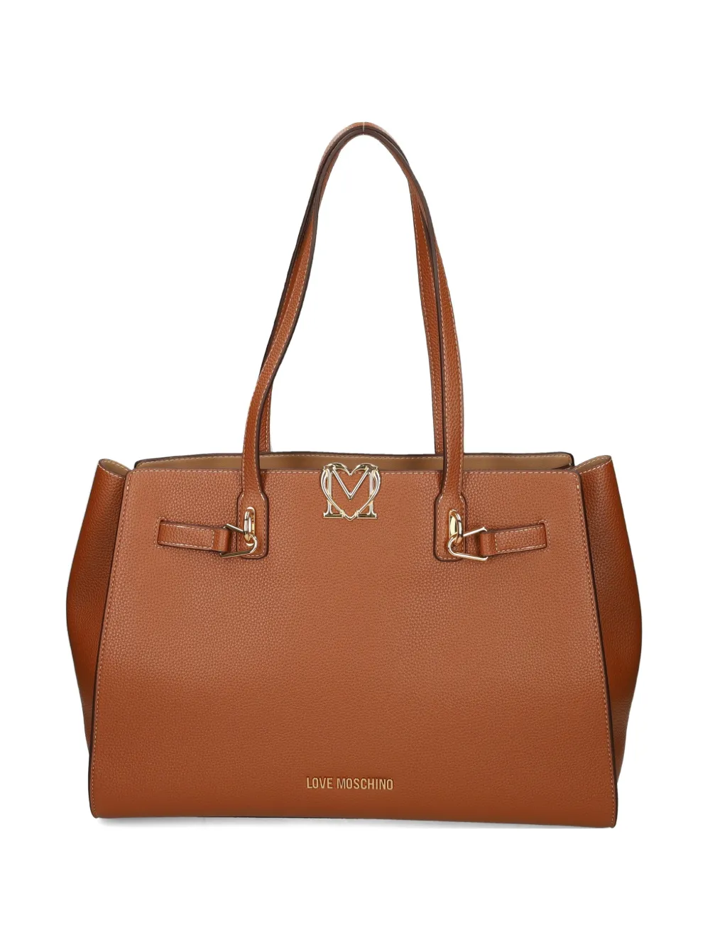 Love Moschino logo-detail tote bag - Marrone