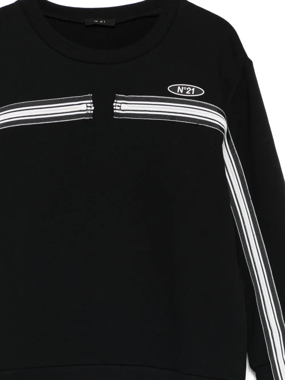  Nº21 Kids Zip-detail Sweatshirt - Black 