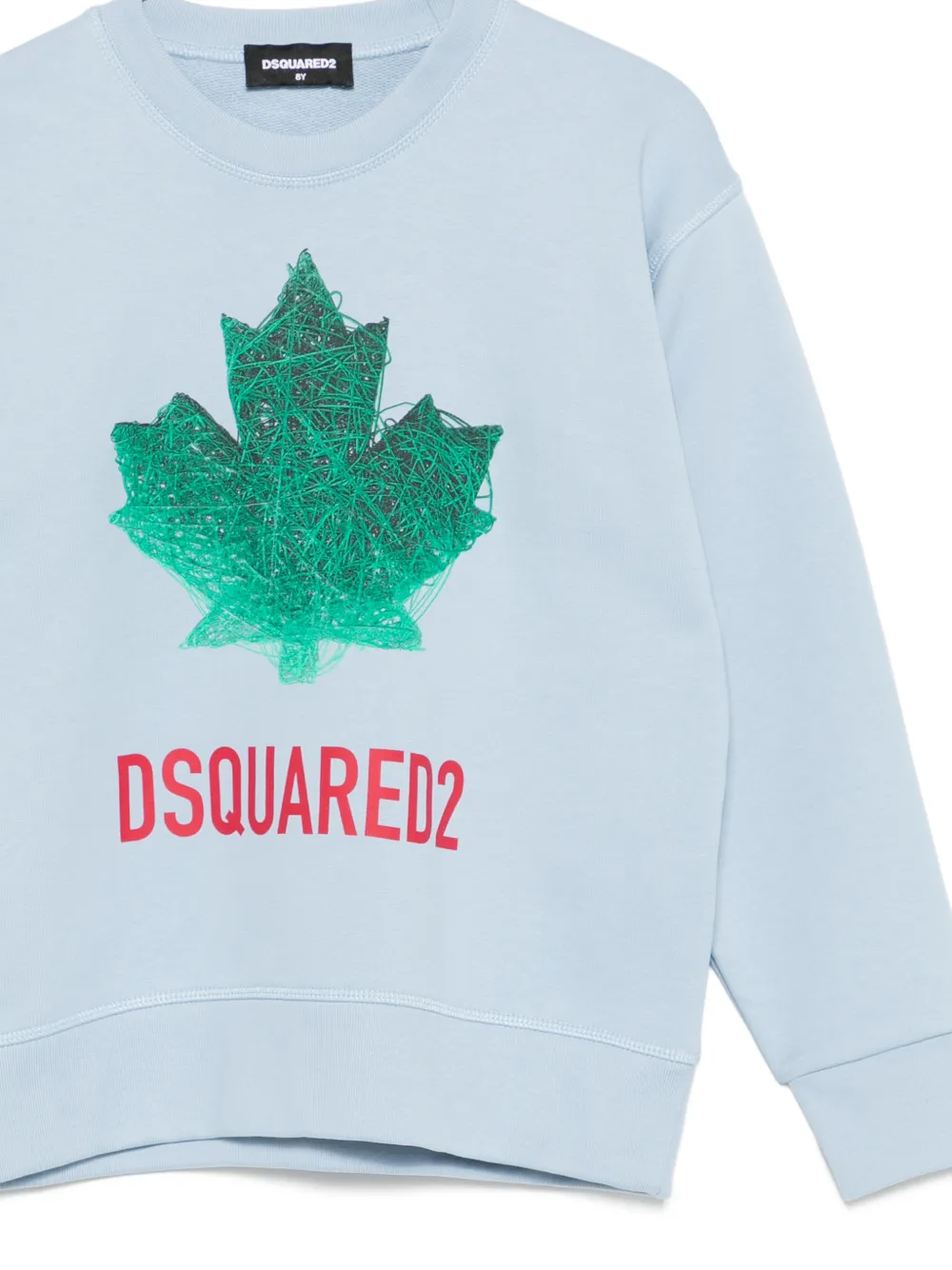  Dsquared2 Kids Leaf-print Sweatshirt - Blue 