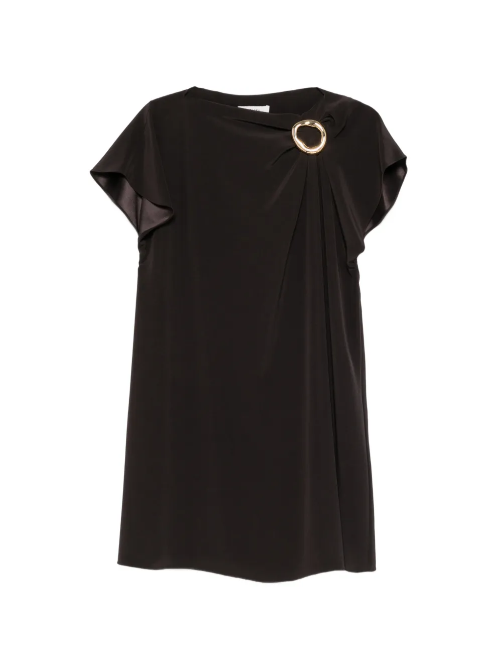 JOSEPH Anika ring-detail mini dress - Marrone