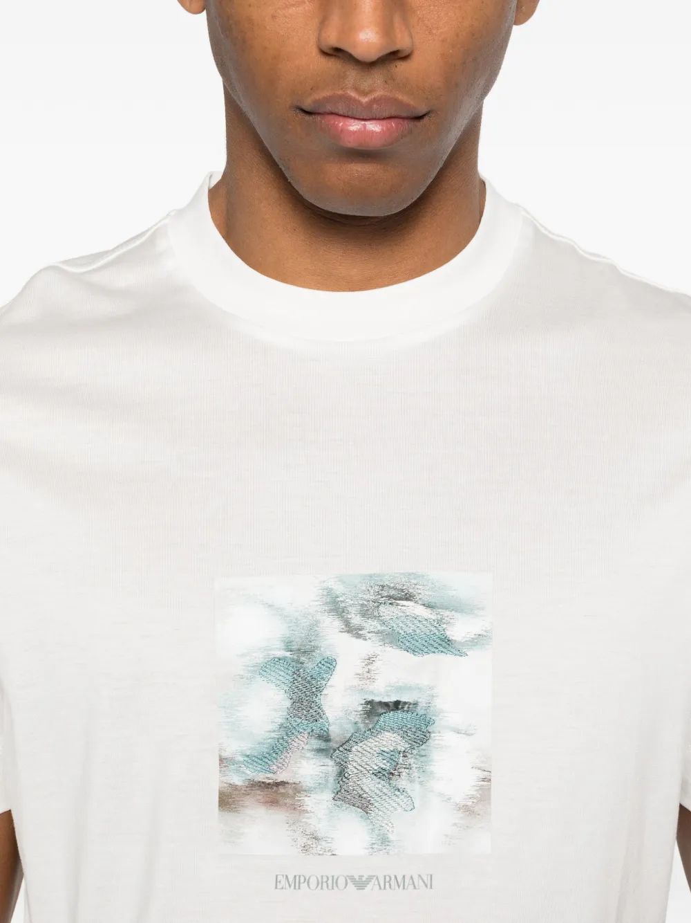 Emporio Armani T-shirt met ronde hals Wit