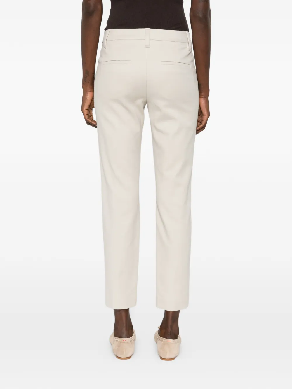 Brunello Cucinelli Broek met toelopende pijpen en zijzak Beige