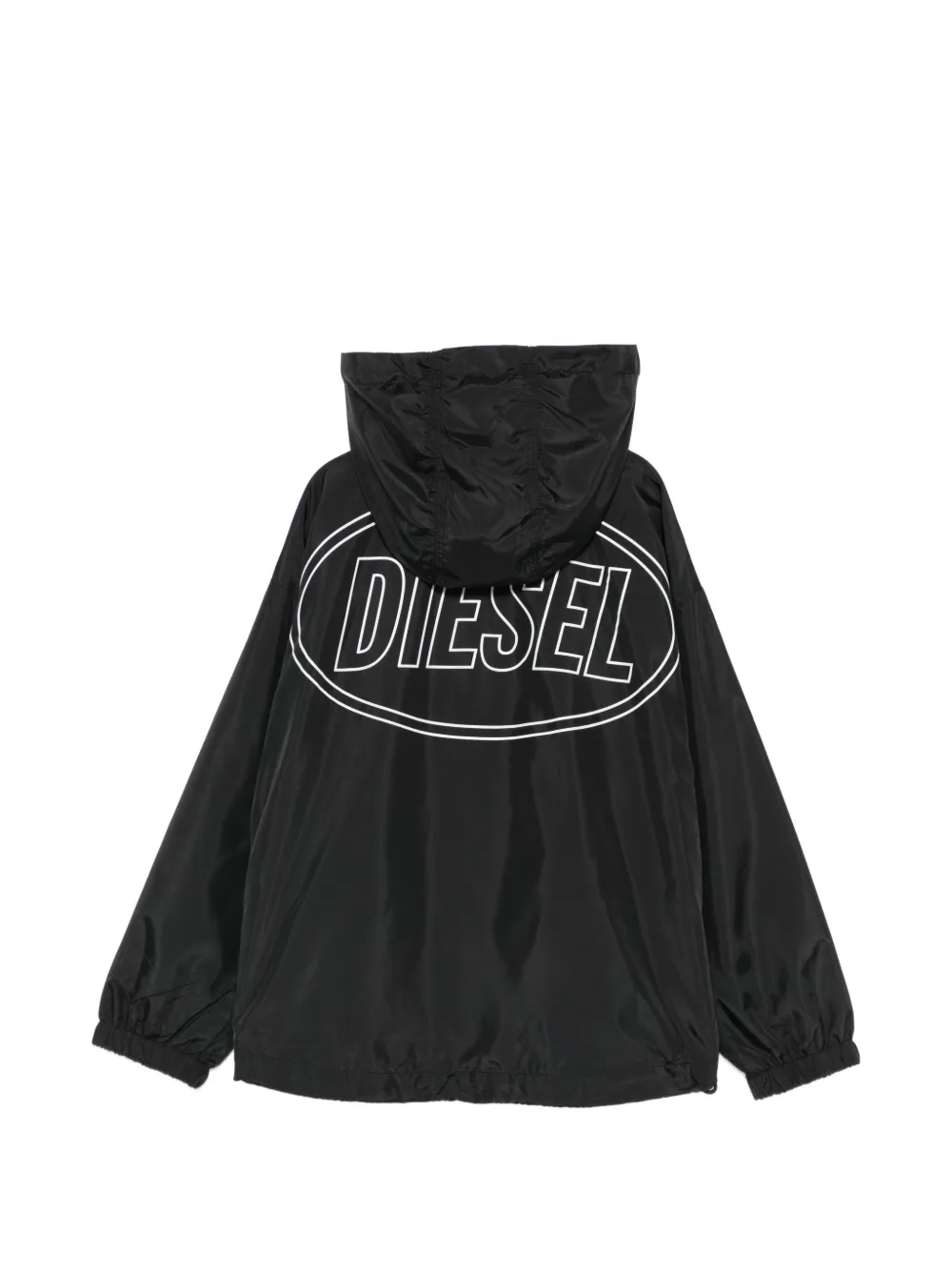 Diesel Kids Jack met capuchon en rits Zwart