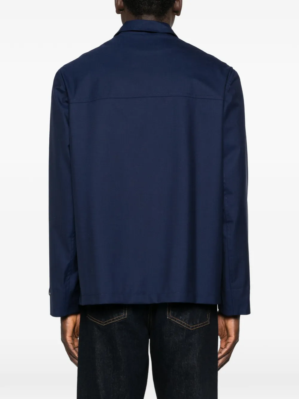 Brunello Cucinelli Jack met klepzak Blauw