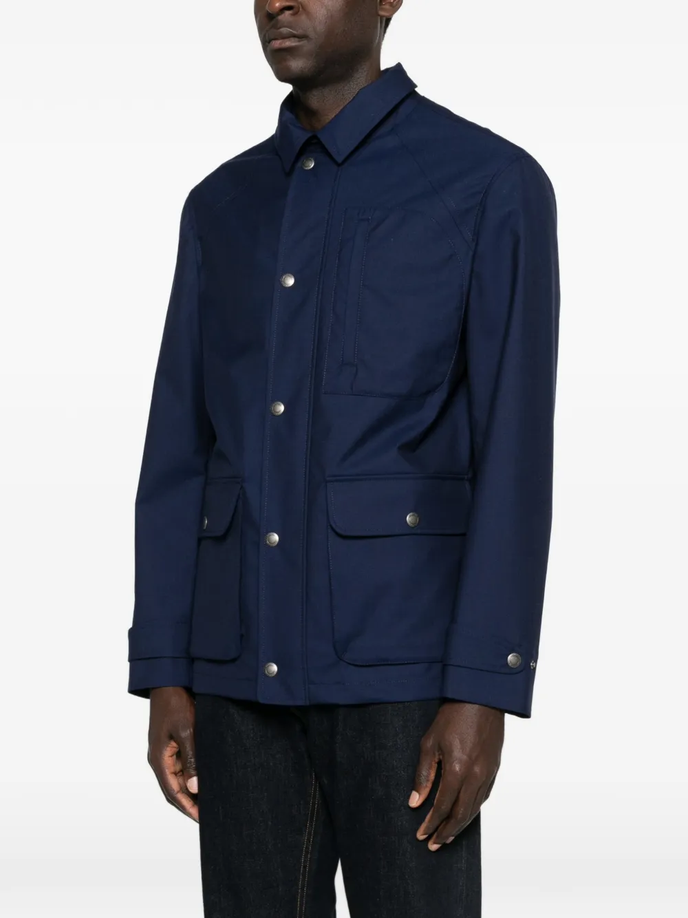 Brunello Cucinelli Jack met klepzak Blauw