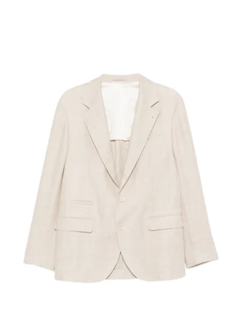 Brunello Cucinelli buttoned flap-pocket blazer