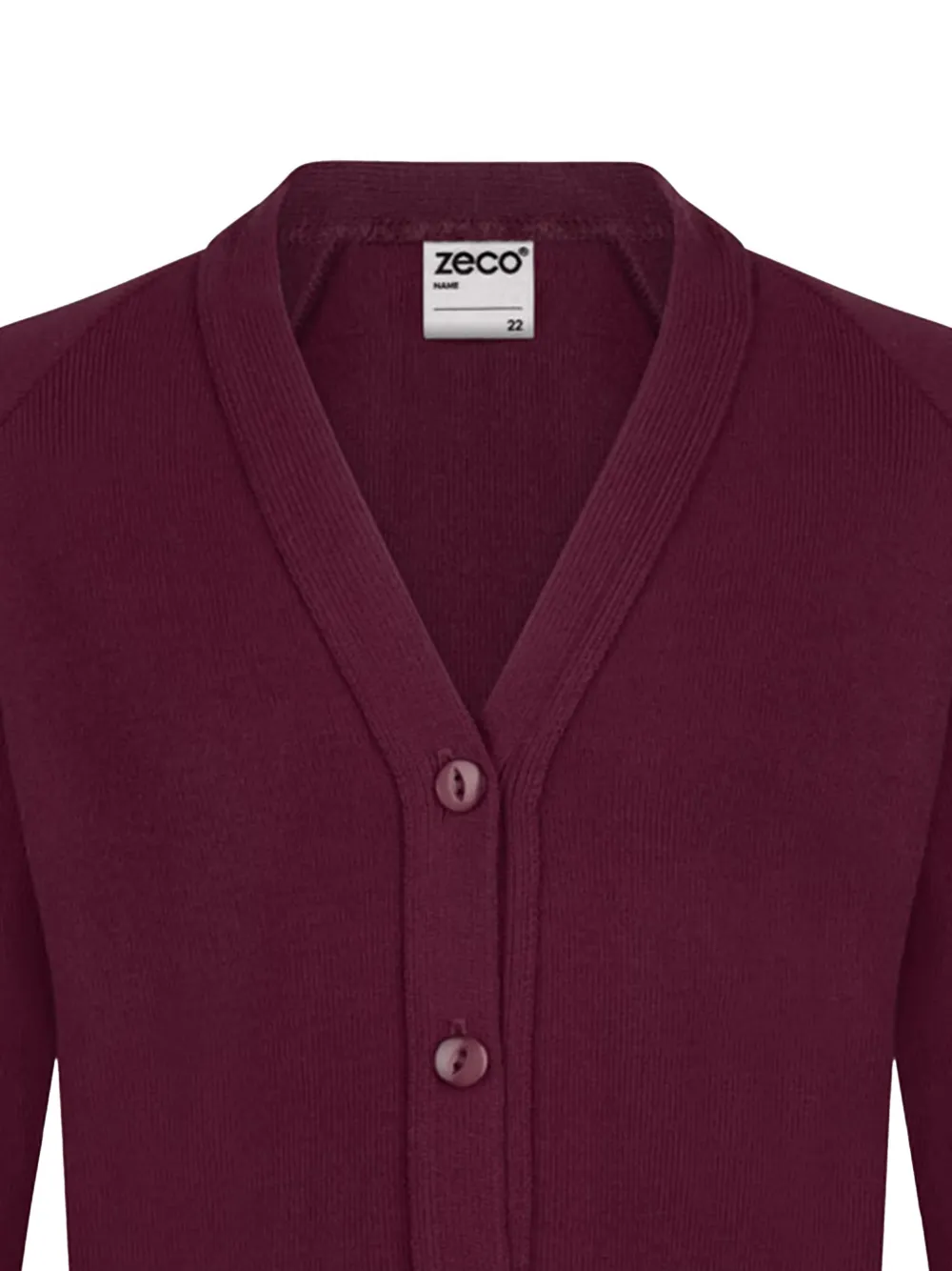 Zeco Schoolwear kids Vest met V-hals Bruin