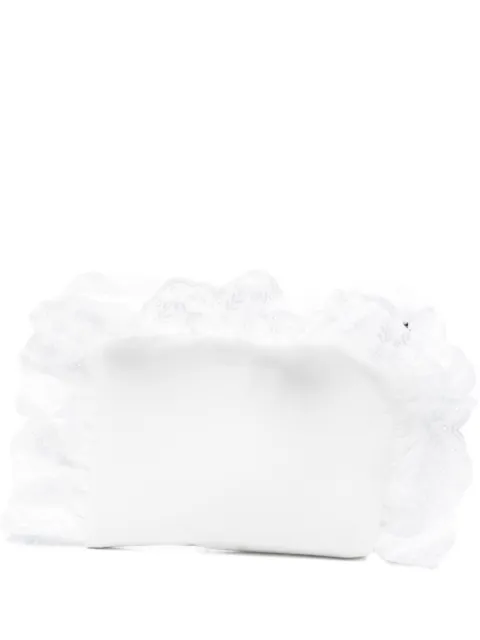 Simone Rocha broderie-anglaise ruffled clutch bag