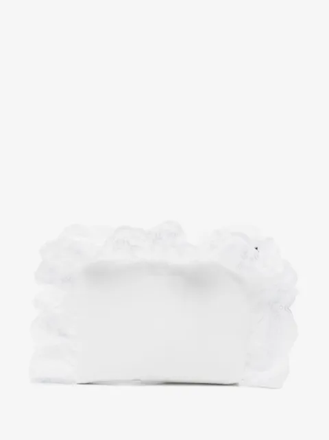 Simone Rocha Gerüschte Clutch mit Lochstickerei
