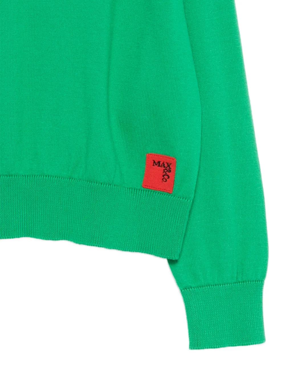 MAX&Co. Kids Gebreide trui met ronde hals Groen