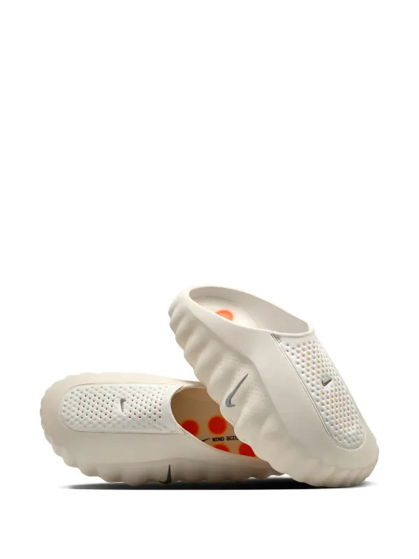 Nike Perforated slip-on Slippers | Neutrals | FARFETCH display picture 1